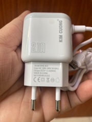 Bộ sạc nhanh Kim Cương KMG823 có led 2.1A Micro Samsung (1 cổng usb) chính hãng (tương tự kmg813) [BH: 6 tháng]