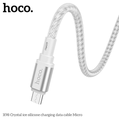 Cáp sạc nhanh HOCO X98 usb ra micro samsung truyền dữ liệu silicone chính hãng [BH 1 NĂM]