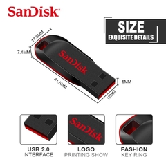 USB Sandisk CZ50 8GB tốc độ 2.0 chính hãng [BH 1 năm]