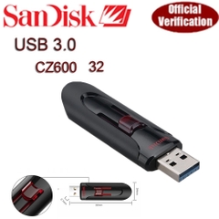 USB 3.0 SanDisk Cruzer Glide CZ600 32Gb chính hãng [BH: 2 năm]