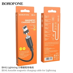 Cáp sạc từ iPhone Borofone BX41 usb ra iphone lightning  hít nam châm 1m sạc nhanh chính hãng [BH 1 năm]