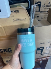 Ly giữ nhiệt Vacuum Insulated MUG hot and cold 600ml tặng kèm ống hút {MÀU NGẪU NHIÊN TÙY LÔ) [BH: NONE]