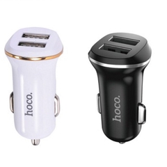 Cóc sạc nhanh xe hơi Hoco Z1 cho ô tô 2 cổng usb chính hãng [BH 1 năm]