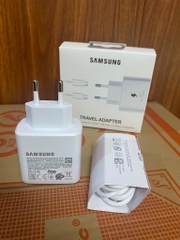 Bộ sạc nhanh 45w Samsung TYPE C TRAVEL ADAPTER {Cóc 45w, Model TA-845; cáp M401D 2 đầu type c (c-c) sạc nhanh 5A} [BH: 3 Tháng]