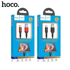 Cáp sạc nhanh tự ngắt Hoco U79 iPhone 1.2M có đèn led báo sạc {usb ra iphone lightning} chính hãng (ngắt điện thông minh) [BH 1 năm]