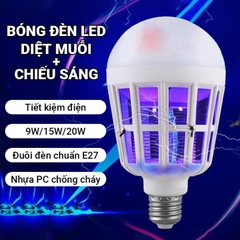 Bóng đèn Led bulb kiêm bắt muỗi 20w [BH: 1 tháng]