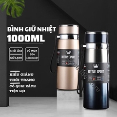 Bình nước giữ nhiệt XINLANG 1000ml bằng inox 304 cao cấp mẫu đẹp