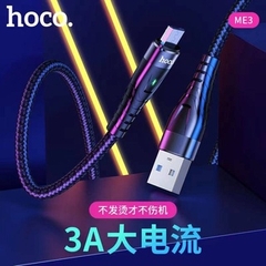 Cáp sạc nhanh 3A 2M HOCO ME3 usb ra iPhone Lightning 2 mét có đèn led báo sạc chính hãng [BH 1 năm] / pktn sale