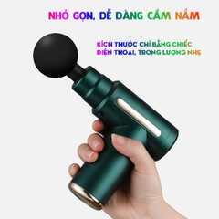 Súng massage GUN KH-720 cầm tay loại 1 xịn 4 đầu, 6 chế độ đầu kim loại [BH 1 tuần]