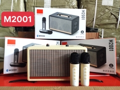 Loa bluetooth karaoke M2001 kèm 2 micro không dây hát karaoke [BH 6 tháng]