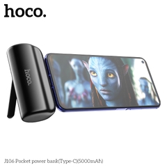 Pin sạc Hoco J106 jack Type-C dự phòng 5.000mAh chính hãng kiêm giá đỡ điện thoại [BH: 1 năm]