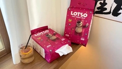 Gói khăn giấy lau đa năng gấu Strawberry Bear Losto 200 tờ (dạng treo rút trực tiếp, ko cần hộp đựng)