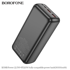 Pin sạc nhanh 22.5W Borofone BJ38B 30.000mAh dự phòng chính hãng [BH 1 NĂM]