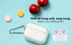 Hộp đựng tai nghe Pro3 Airpods 1:1 trong suốt xịn có móc treo gắn chìa khóa (túi case ốp đựng bảo vệ chống trày)