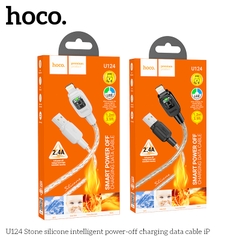 Cáp sạc nhanh tự ngắt 2.4A Hoco U124 usb ra iphone lightning dây silicon chính hãng [BH 1 Năm]