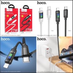 CÁP SẠC NHANH 27W DÂY DÙ HOCO U126 CHO IPHONE TYPE C RA IPHONE LIGHTNING (C-L) CHÍNH HÃNG [BH 1 NĂM]