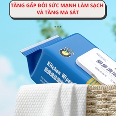 1 Gói khăn ướt chuyên dụng Lau bếp Kitchen Wipes Lemon 80 Tờ [BH: NONE]