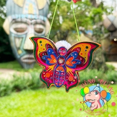 Đèn giấy kiếng khung nhựa mini loại 1