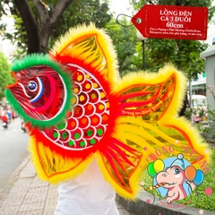 Đèn Trung thu Cá ba đuôi giấy kiếng (cỡ lớn)