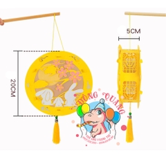 Đèn Trung thu Thỏ ngọc giấy tròn