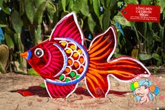 Đèn Trung thu Cá ba đuôi giấy kiếng (cỡ lớn)