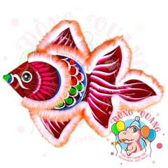 Đèn Trung thu Cá ba đuôi giấy kiếng (cỡ lớn)