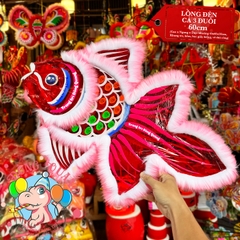 Đèn Trung thu Cá ba đuôi giấy kiếng (cỡ lớn)