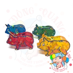 Đèn giấy kiếng khung nhựa mini loại 1