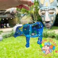 Đèn giấy kiếng khung nhựa mini loại 1