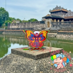 Đèn giấy kiếng khung nhựa mini loại 1