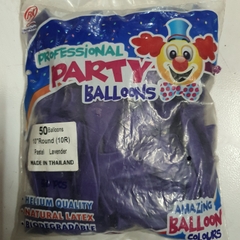 Bong bóng thường tròn - 25cm - set 50