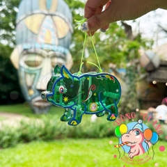 Đèn giấy kiếng khung nhựa mini loại 1