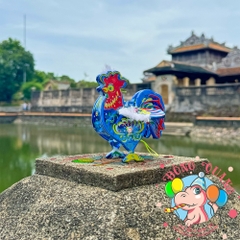 Đèn giấy kiếng khung nhựa mini loại 1