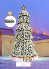 Cây thông khổng lồ phủ tuyết A4