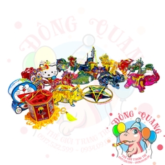 Đèn giấy kiếng khung nhựa mini loại 1