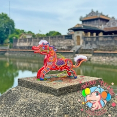 Đèn giấy kiếng khung nhựa mini loại 1