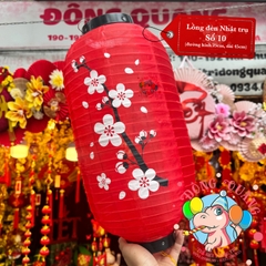 Lồng đèn Nhật Bản vải trụ Hoa Anh Đào (cặp)