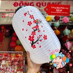 Lồng đèn Nhật Bản vải trụ Hoa Anh Đào (cặp)