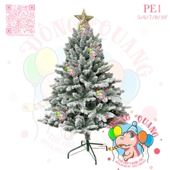 Cây thông PE phủ tuyết (cành tự động xoè)