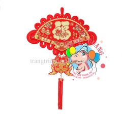 Phúc bảng quạt "Gia Hoà Vạn Sự Hưng"