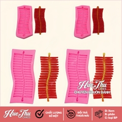 Khuôn silicon Chùm Pháo Tết làm bánh rau câu 3D 4D nhấn xôi, fondant, socola, nến hanmade