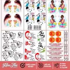 Tấm Decal Trong chủ đề Sinh Nhật, chữ dán tem dán lên bánh trang trí bánh rau câu tiện lợi (nhiều mẫu)