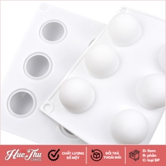 Khuôn silicon Mochi nhỏ, làm thạch tròn (vỉ 15 hình) làm bánh rau câu 3D 4D nhấn xôi, fondant, socola, nến hanmade