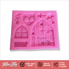 Khuôn silicon hình Cửa Sổ làm bánh rau câu 3D 4D nhấn xôi, fondant, socola, nến hanmade