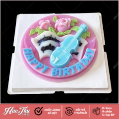 Khuôn rau câu, nhấn xôi Cây Đàn 30x7cm (có chữ Happy Birthday) Vĩnh Trường làm bánh rau câu, ép xôi