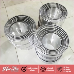 Khuôn tròn đế liền 10/12/14/16/18/20/22/24/26/28/30cm sử dụng đổ cốt bánh rau câu, bánh nướng, bánh gato