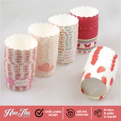 Ly giấy Cupcake 6cm/7cm (50 ly) họa tiết bất kỳ không thấm nước
