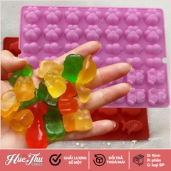 Khuôn silicon kẹo chip kẹo chip Viên kẹo / Bàn chân chó làm kẹo dẻo, chip chip, rau câu mini, thạch trà sữa