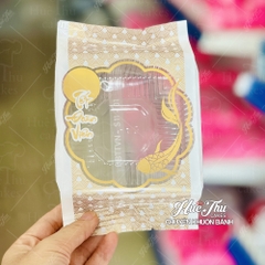 Combo Khay Túi Lý Ngư 11cm đựng bánh Trung Thu (100 bộ) - Túi hàn đựng bánh