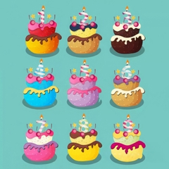 Khuôn silicon Nến Số Sinh Nhật (vỉ 0-9) A104 làm bánh rau câu 3D 4D nhấn xôi, fondant, socola, nến hanmade